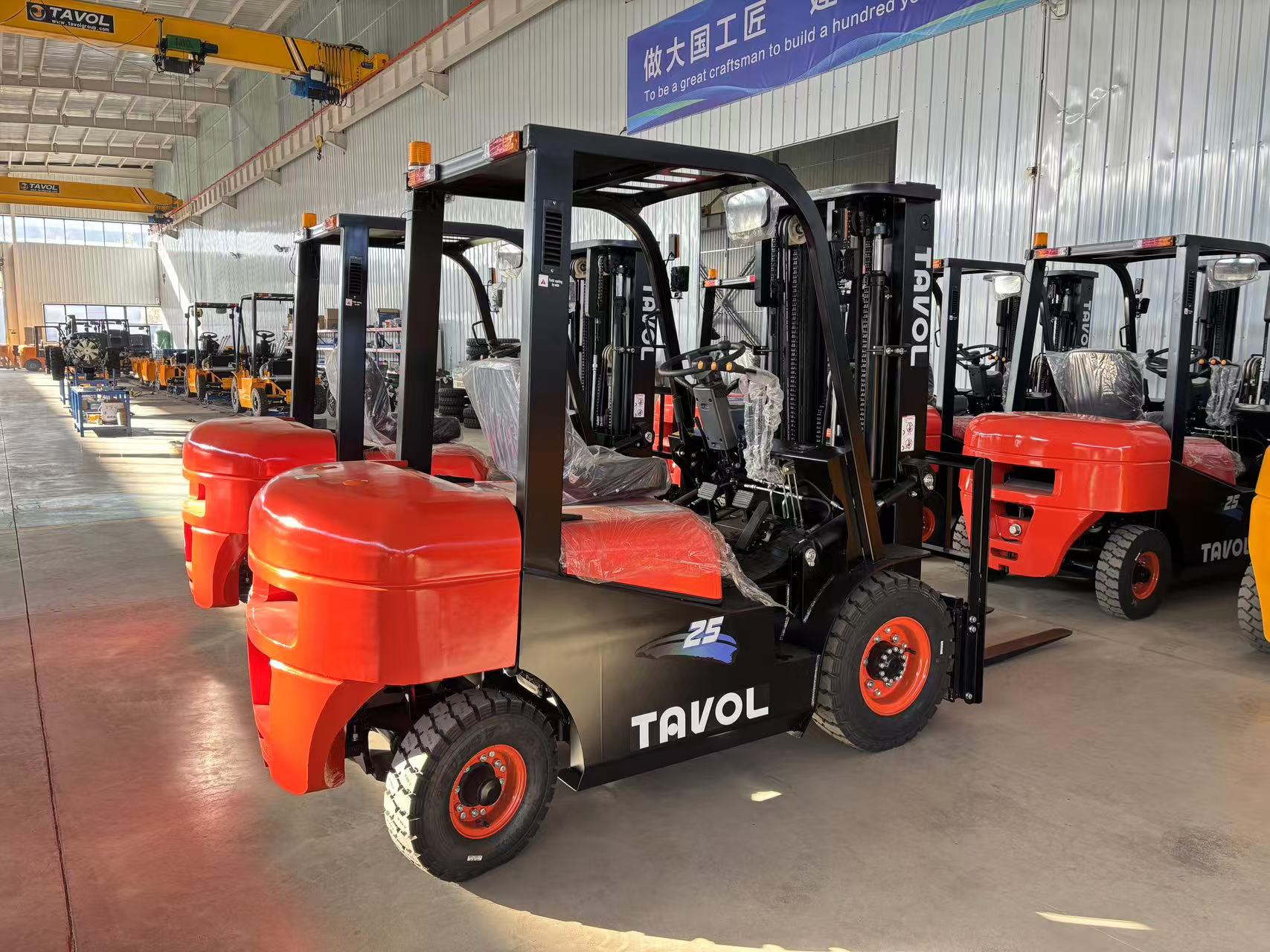 Industrial Diesel Forklift with Log Grapple Attachment
