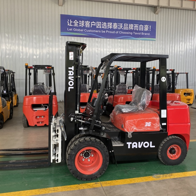 Tavol 3.6T Diesel Forklift Truck with Double Front Wheels