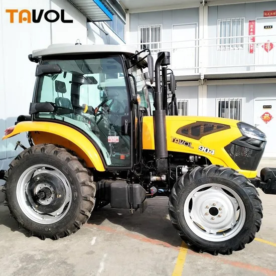 Tavol Best 90hp Agricultural Tractor Farm 4wd Wheel Tractors 