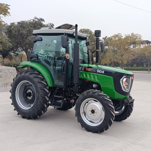 Tavol Hot Sale 90hp Agricultural Wheel Tractor with Cabin