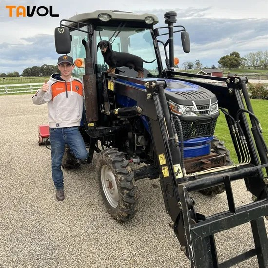 Tavol Wheel Agricultural Tractor 60hp Farm Tractor 4wd Wheel Tractors 