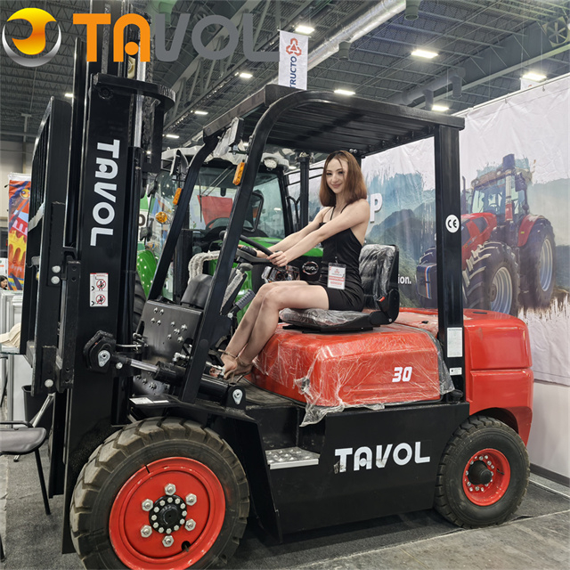 Tavol 3T Diesel Forklift Truck With 3/4.5m Mast