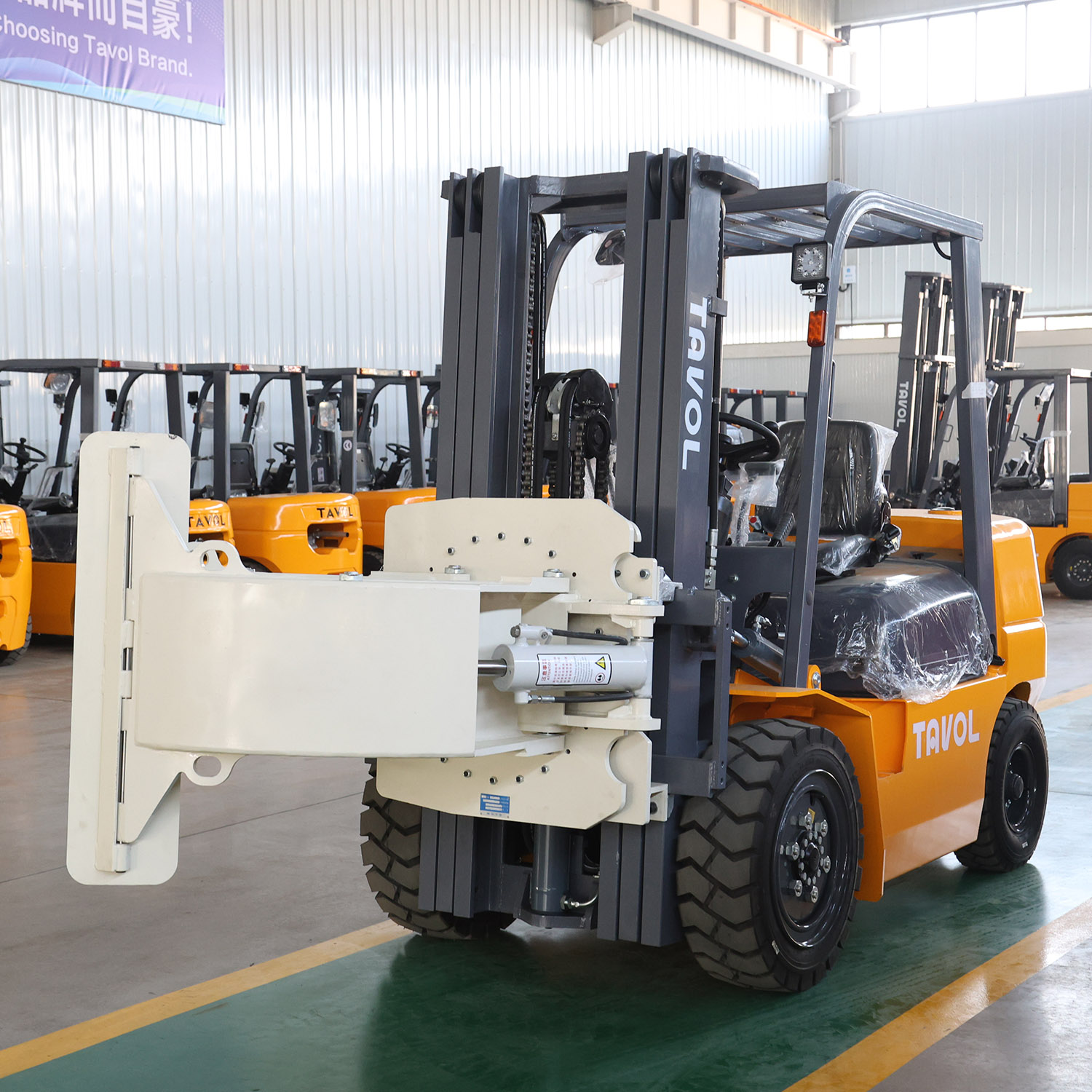 Forklift Attachment for Paper Roll Clamp Forklift Truck