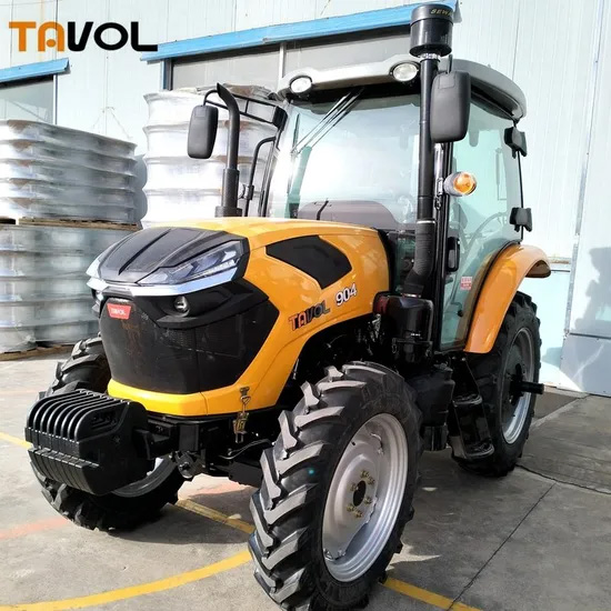 Tavol Best 90hp Agricultural Tractor Farm 4wd Wheel Tractors 