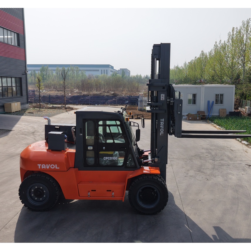 Tavol Hot Sale 10T LPG Forklift Truck with Cabin