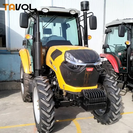 Tavol Best 90hp Agricultural Tractor Farm 4wd Wheel Tractors 