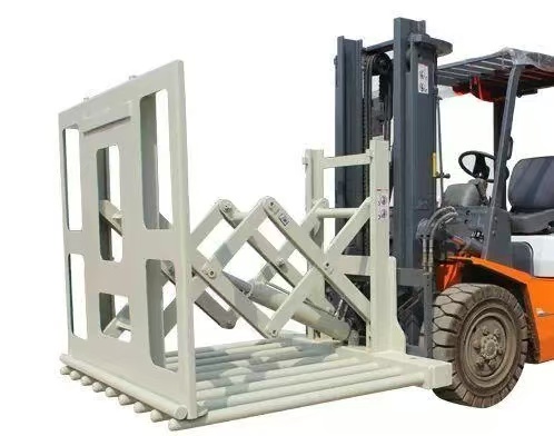 Forklift With Push Pull Forklift Attachment 