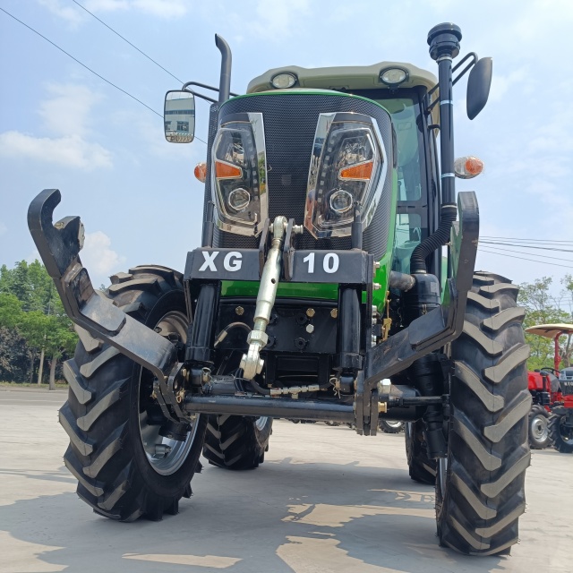 Tavol Hot Sale 90hp Agricultural Wheel Tractor with Front Three-point Suspension