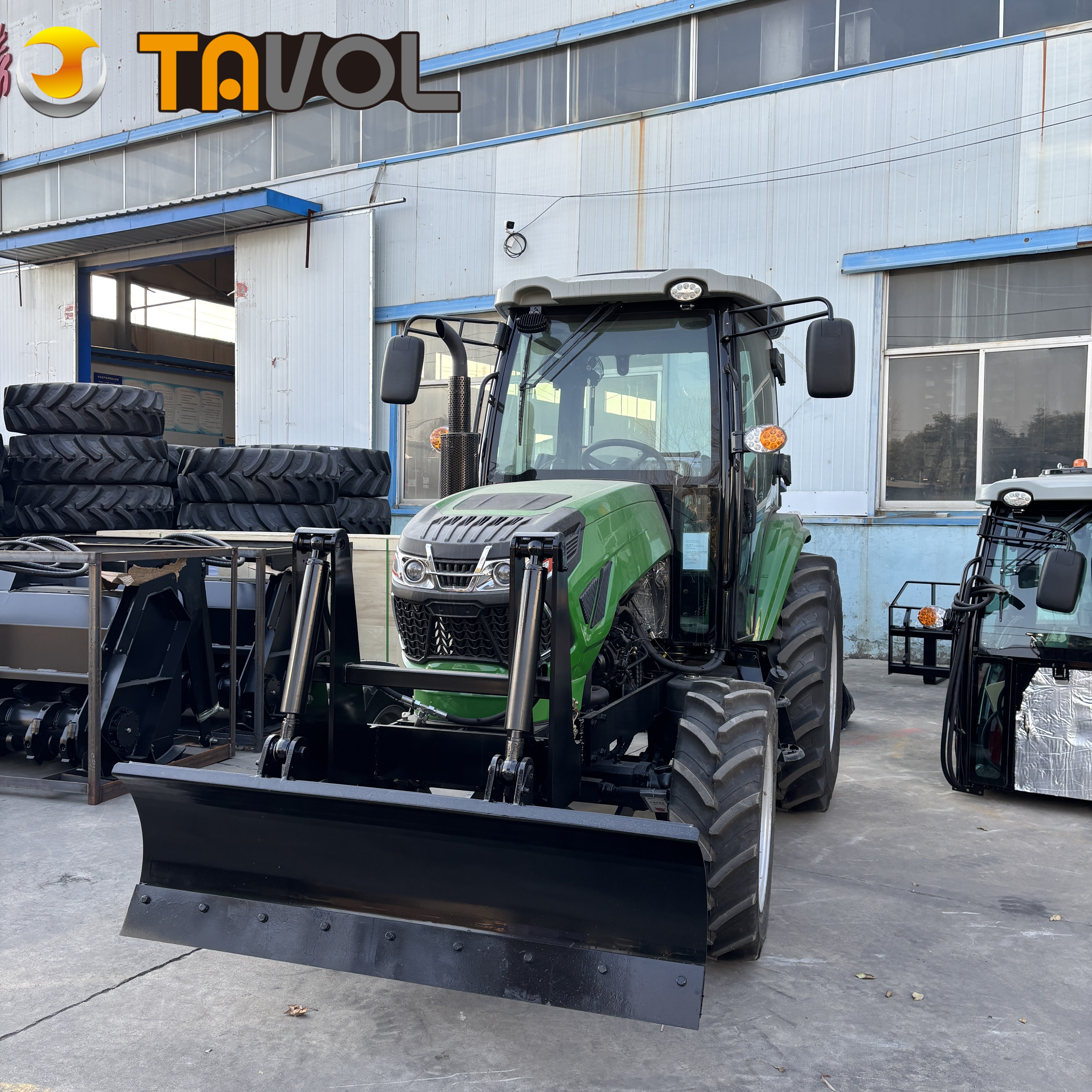 Agricultural Machinery Tavol 70hp Farm Wheel Tractor with Bulldozer