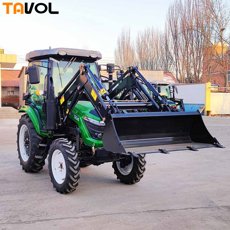 Mini Tractor 50hp with Front Loader Wheel 4wd Tractor