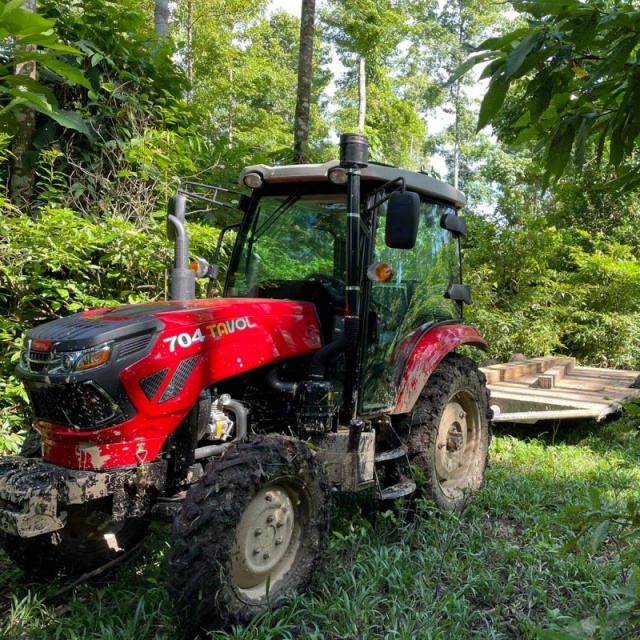 Tavol 70hp low price regular 4 wheel drive agricultural tractor