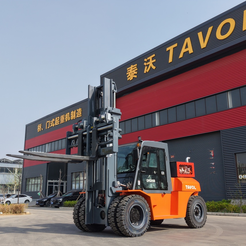 Tavol Hot Sale 10T LPG Forklift Truck with Cabin