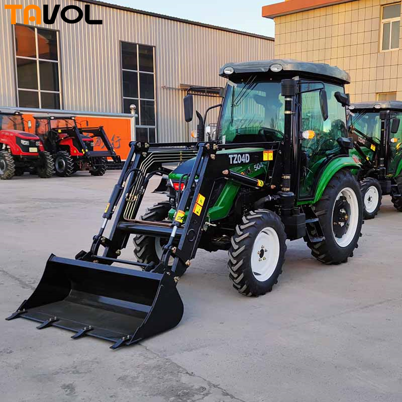 Mini Tractor 50hp with Front Loader Wheel 4wd Tractor