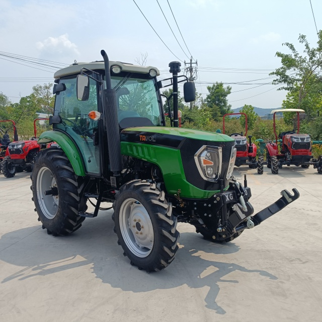 Tavol Hot Sale 90hp Agricultural Wheel Tractor with Front Three-point Suspension