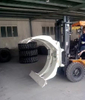 Forklift Truck With Tyre Clamp Forklift Attachment