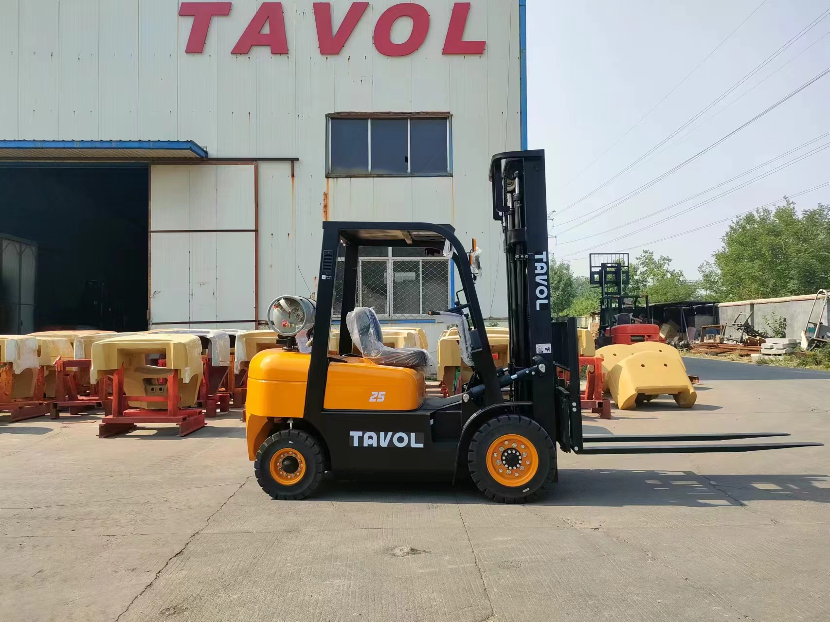 3.5Ton Flexible LPG/Gasoline Forklift with Container Lifter