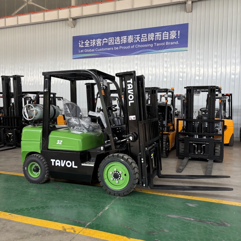 2Ton 2.5Ton 3Ton 3.2Ton 3.5Ton LPG Forklift 2-stage 3-meter Lifting Height Mast