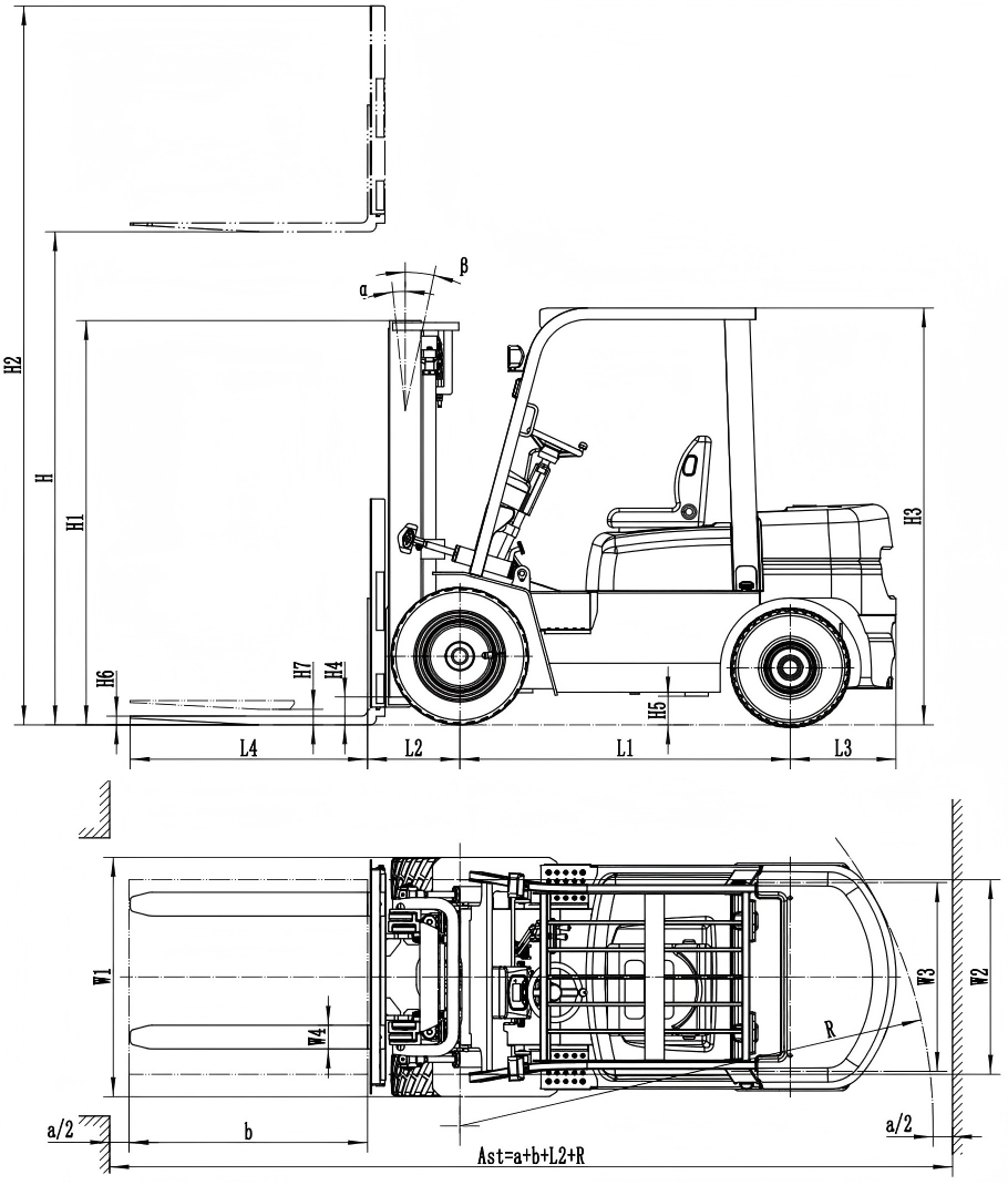 Diesel forklift 