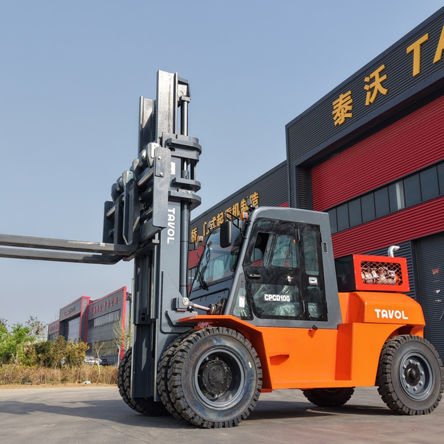 Tavol Hot Sale 10T LPG Forklift Truck with Cabin