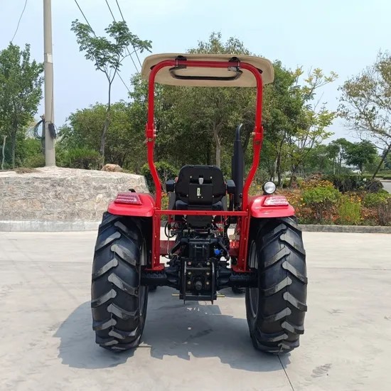 Agricultural Wheel Tractor in the field